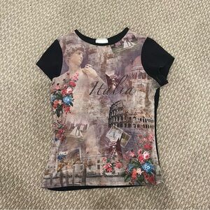 Italia Graphic Fitted Shirt